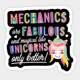 Mechanics are like Unicorns Gift Idea Sticker